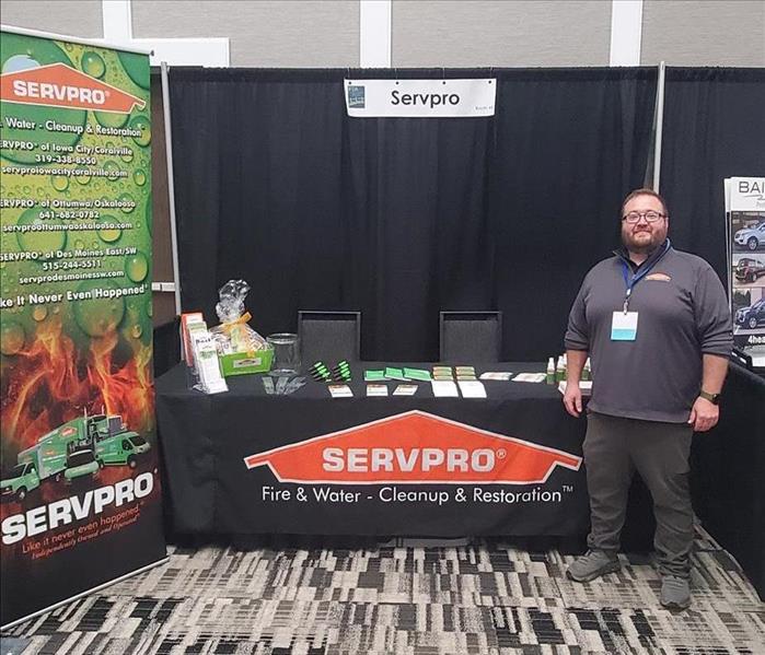 Jesse, Standing in front of SERVPRO Booth